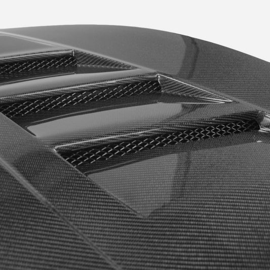 Honda Civic Type-R FK8 2017 2018 2019 2020 2021 with Aftermarket Parts - EPA1 Style Hood Carbon Fiber / FRP from EPR USA