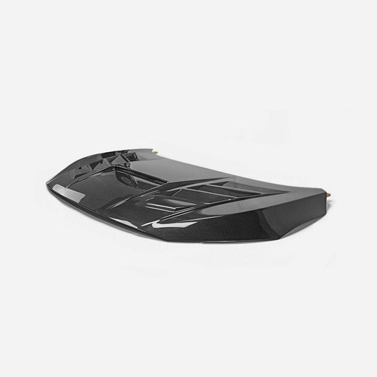 Honda Civic Type-R FK8 2017 2018 2019 2020 2021 with Aftermarket Parts - EPA1 Style Hood Carbon Fiber / FRP from EPR USA