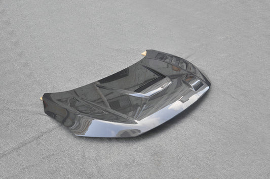 Honda Civic Type-R FK8 2017 2018 2019 2020 2021 with Aftermarket Parts - JS Style Hood Carbon Fiber / FRP from EPR USA