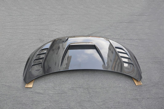 Honda Civic Type-R FK8 2017 2018 2019 2020 2021 with Aftermarket Parts - JS Style Hood Carbon Fiber / FRP from EPR USA