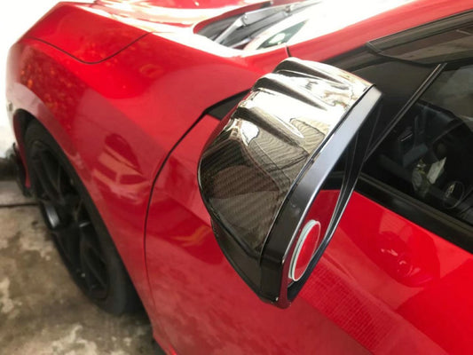 Honda Civic Type-R FK8 2017 2018 2019 2020 2021 with Aftermarket Parts - MUG Style Side mirror cover Pre-preg Carbon Fiber from EPR USA