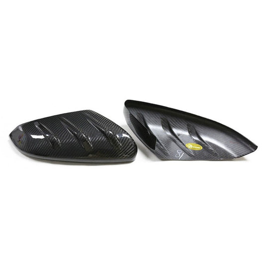 Honda Civic Type-R FK8 2017 2018 2019 2020 2021 with Aftermarket Parts - MUG Style Side mirror cover Pre-preg Carbon Fiber from EPR USA