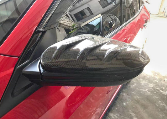 Honda Civic Type-R FK8 2017 2018 2019 2020 2021 with Aftermarket Parts - MUG Style Side mirror cover Pre-preg Carbon Fiber from EPR USA