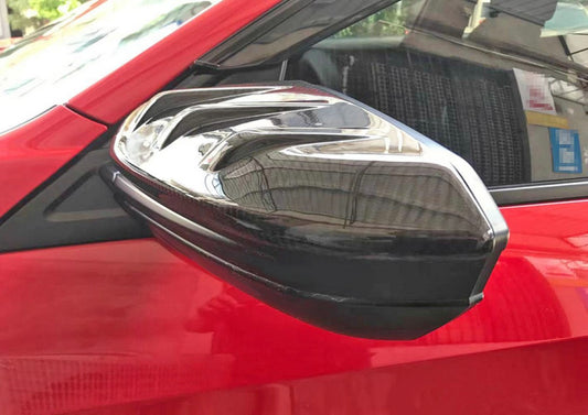 Honda Civic Type-R FK8 2017 2018 2019 2020 2021 with Aftermarket Parts - MUG Style Side mirror cover Pre-preg Carbon Fiber from EPR USA