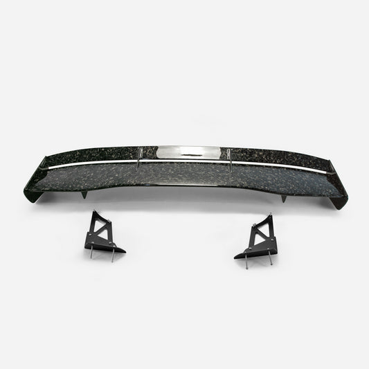 Honda Civic Type-R FK8 2017 2018 2019 2020 2021 with Aftermarket Parts - VTX5 Style Rear GT Spoiler Carbon Fiber / FRP from EPR USA