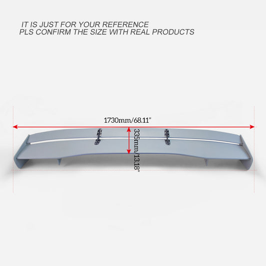 Honda Civic Type-R FK8 2017 2018 2019 2020 2021 with Aftermarket Parts - VTX5 Style Rear GT Spoiler Carbon Fiber / FRP from EPR USA