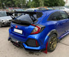 Honda Civic Type-R FK8 2017 2018 2019 2020 2021 with Aftermarket Parts - VTX5 Style Rear GT Spoiler Carbon Fiber / FRP from EPR USA