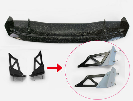Honda Civic Type-R FK8 2017 2018 2019 2020 2021 with Aftermarket Parts - VTX5 Style Rear GT Spoiler Carbon Fiber / FRP from EPR USA