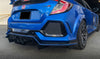 Honda Civic Type-R FK8 2017 2018 2019 2020 2021 with Aftermarket Parts - Rear Lip Carbon Fiber / FRP from EPR USA