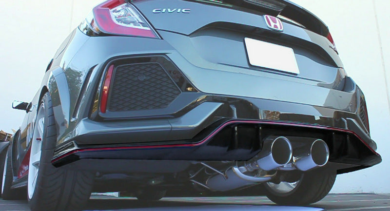 Honda Civic Type-R FK8 2017 2018 2019 2020 2021 with Aftermarket Parts - Rear Lip Carbon Fiber / FRP from EPR USA