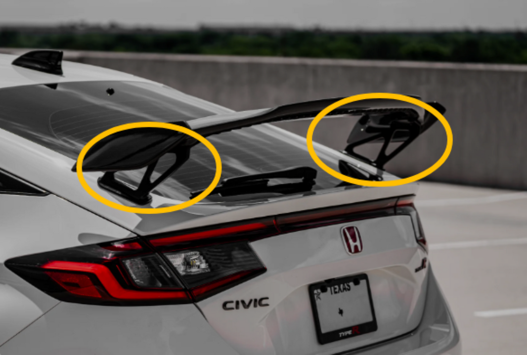 Spoiler Legs Civic Type-R FL5 Aftermarket Parts - EPR USA Rear Spoiler & Spoiler Leg ...