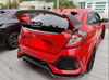 Honda Civic Type-R FK8 2017 2018 2019 2020 2021 with Aftermarket Parts - VRS Style Rear Wing Flap Carbon Kevlar Hybrid from EPR USA