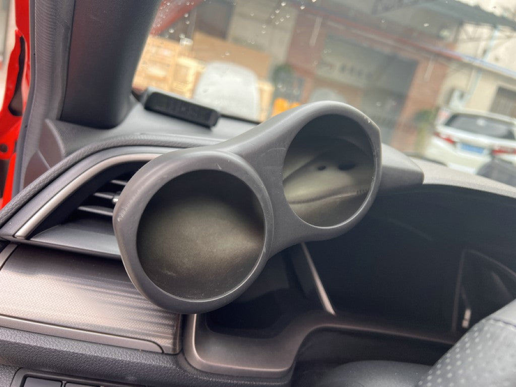 Honda Civic Type-R FK8 2017 2018 2019 2020 2021 with Aftermarket Parts - EPA Type A 60mm Double Gauge Pod ABS from EPR USA