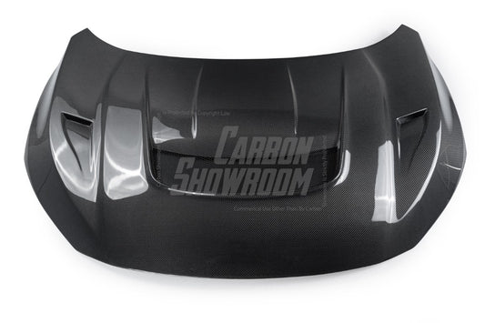 Honda Civic Type-R FK8 2017 2018 2019 2020 2021 with Aftermarket Parts - VRS Style Hood Carbon Fiber / FRP from EPR USA