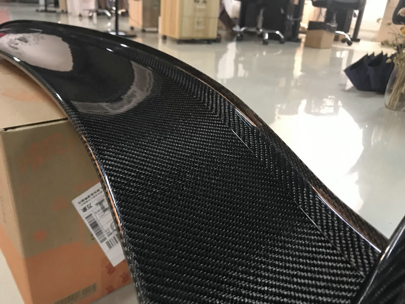 Honda Civic Type-R FK8 2017 2018 2019 2020 2021 with Aftermarket Parts - ES Style Gurney flap (For OE wing blade) Carbon Fiber / FRP from EPR USA