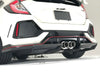 Honda Civic Type-R FK8 2017 2018 2019 2020 2021 with Aftermarket Parts - VRSA1 Style Rear Diffuser Carbon Fiber / FRP from EPR USA