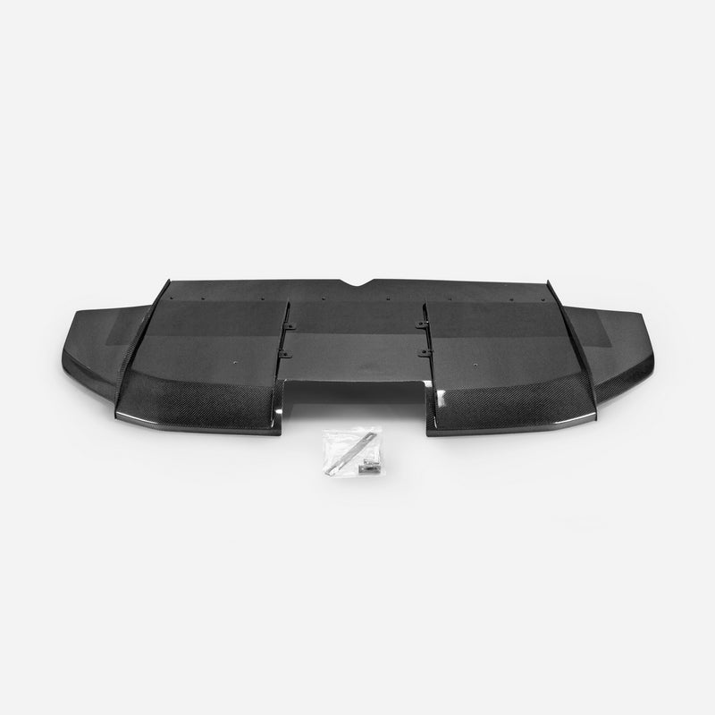 Honda Civic Type-R FK8 2017 2018 2019 2020 2021 with Aftermarket Parts - VRSA1 Style Rear Diffuser Carbon Fiber / FRP from EPR USA