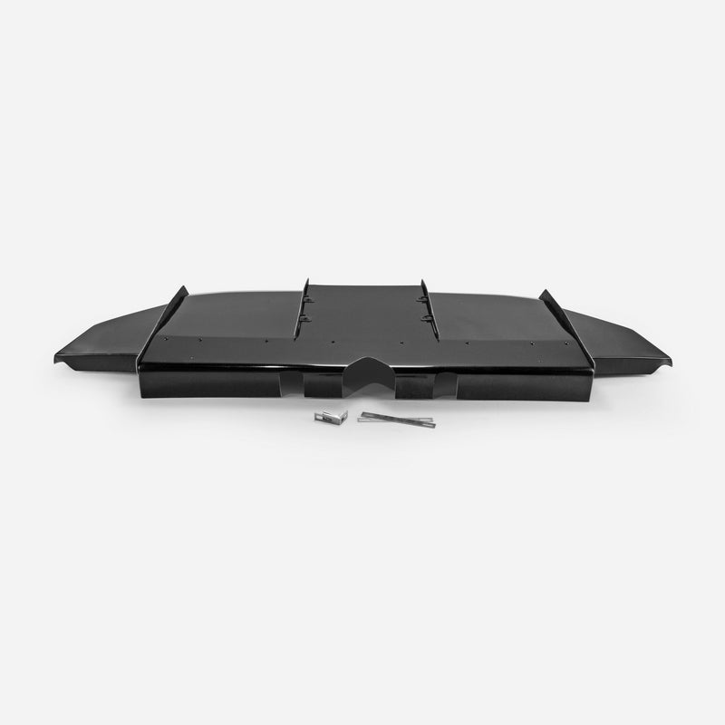 Honda Civic Type-R FK8 2017 2018 2019 2020 2021 with Aftermarket Parts - VRSA1 Style Rear Diffuser Carbon Fiber / FRP from EPR USA