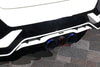 Honda Civic Type-R FK8 2017 2018 2019 2020 2021 with Aftermarket Parts - BLTZ Style Rear Garnish Carbon Fiber / FRP from EPR USA