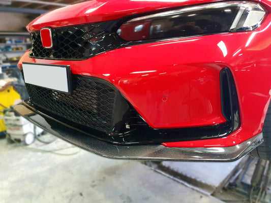 Honda Civic Type-R FL5 2023 2024 with Aftermarket Parts - EPA Front Lip Carbon Fiber / FRP from EPR USA