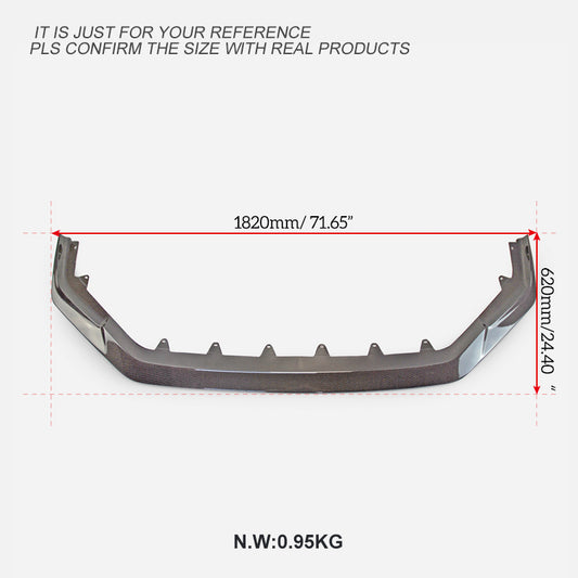 Honda Civic Type-R FL5 2023 2024 with Aftermarket Parts - EPA Front Lip Carbon Fiber / FRP from EPR USA