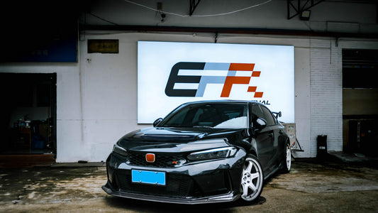Honda Civic Type-R FL5 2023 2024 with Aftermarket Parts - EPA Front Lip Carbon Fiber / FRP from EPR USA
