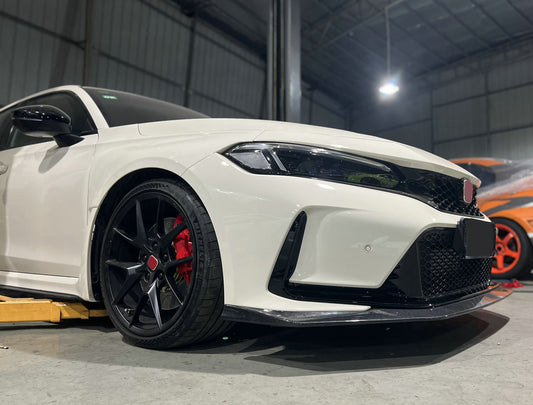 Honda Civic Type-R FL5 2023 2024 with Aftermarket Parts - EPA Front Lip Carbon Fiber / FRP from EPR USA