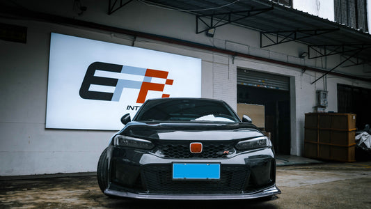 Honda Civic Type-R FL5 2023 2024 with Aftermarket Parts - EPA Front Lip Carbon Fiber / FRP from EPR USA