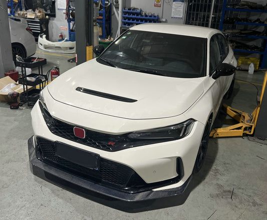Honda Civic Type-R FL5 2023 2024 with Aftermarket Parts - EPA Front Lip Carbon Fiber / FRP from EPR USA