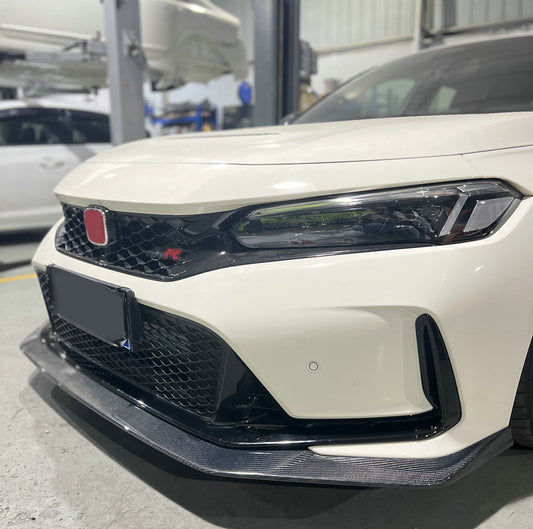 Honda Civic Type-R FL5 2023 2024 with Aftermarket Parts - EPA Front Lip Carbon Fiber / FRP from EPR USA