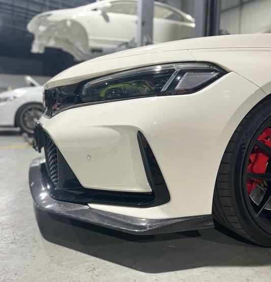 Honda Civic Type-R FL5 2023 2024 with Aftermarket Parts - EPA Front Lip Carbon Fiber / FRP from EPR USA