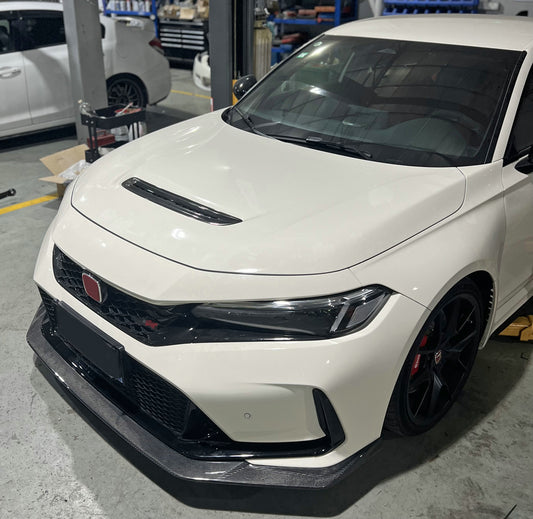 Honda Civic Type-R FL5 2023 2024 with Aftermarket Parts - EPA Front Lip Carbon Fiber / FRP from EPR USA