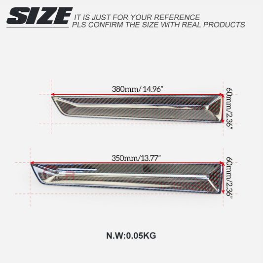 Honda Civic Type-R FL5 2023 2024 with Aftermarket Parts - Front & Rear Door Trim Pre-preg Carbon Fiber from EPR USA
