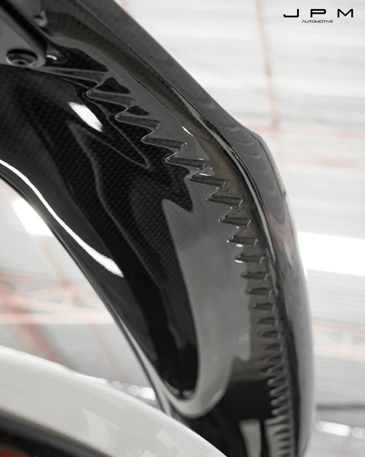 Honda Civic Type-R FL5 2023 2024 with Aftermarket Parts - Modulo Style Rear Spoiler Carbon Fiber from EPR USA