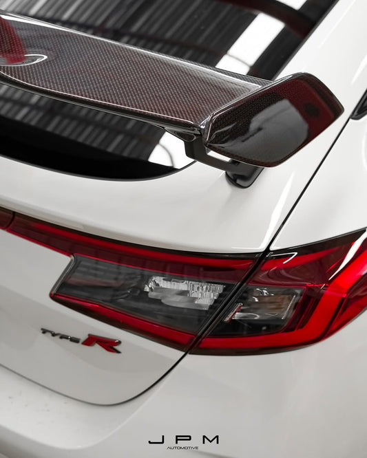 Honda Civic Type-R FL5 2023 2024 with Aftermarket Parts - Modulo Style Rear Spoiler Carbon Fiber from EPR USA