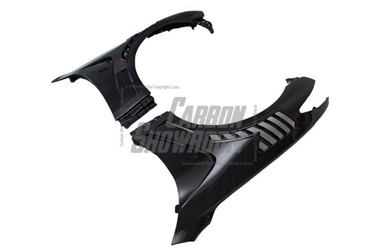 EPR Carbon Fiber EPA ATTK type front vented fender (with upper vent) for Infiniti G37 Coupe - Performance SpeedShop