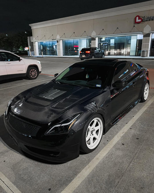 EPR Carbon Fiber EPA ATTK type front vented fender (with upper vent) for Infiniti G37 Coupe - Performance SpeedShop