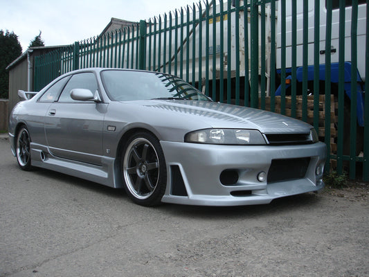 Nissan R33 Skyline GTST Series 1 1993 1994 1995 1996 & R33 Skyline GTST Series 2 1997 1998 with Aftermarket Parts - JUN Style Side Skirts FRP from EPR USA