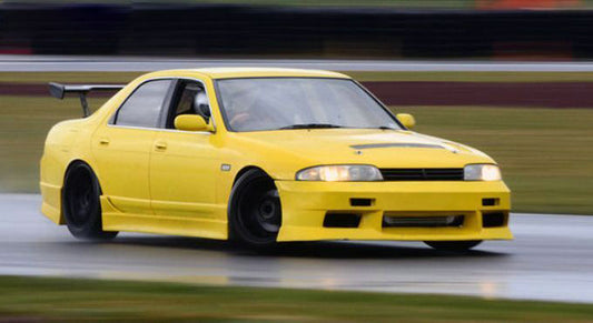Nissan R33 Skyline GTST Series 1 1993 1994 1995 1996 with Aftermarket Parts - MS Style Front Bumper Carbon Fiber / FRP from EPR USA