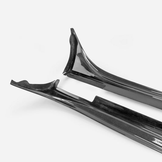 Mazda MX-5 Miata NC NC1 NC2 NC3 2006–2015 with Aftermarket Parts - GVN Style Side Skirts Carbon Fiber from EPR USA