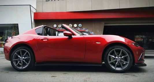 Mazda MX5 Miata Softtop RF Grand Touring Club Sport ND1 ND2 ND3 2016-ON with Aftermarket Parts - Side Skirts Carbon Fiber / FRP from EPR USA