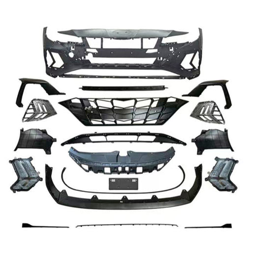 Hyundai Elantra Limited N-Line SE SEL Pre-Facelift CN7 2021 2022 with Aftermarket Parts - N Performance Style Front Bumper PP from EPR USA