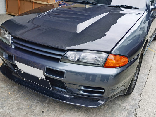 Nissan R32 Skyline GTR 1989 1990 1991 1992 1993 1994 with Aftermarket Parts - Nismo Style Hood Carbon Fiber / FRP from EPR USA