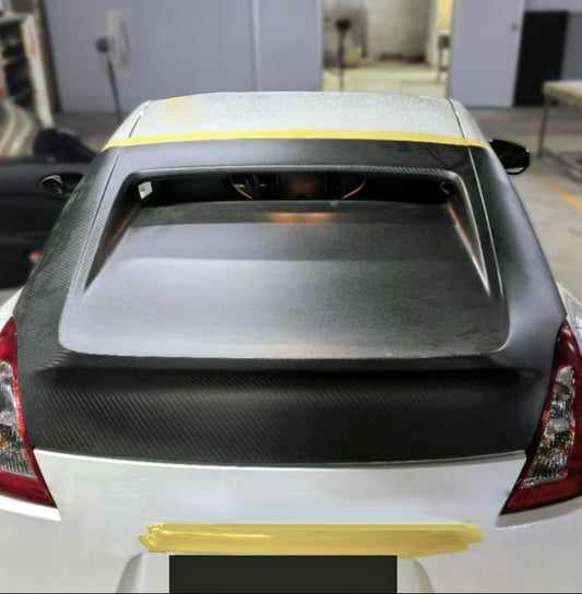 Nissan 370Z Sport Touring Base Fairlady Z Z34 Pre-Facelift 2009 2010 2011 & 370Z Sport Touring Base Fairlady Z Z34 Facelift 2012 2013 2014 2015 2016 2017 2018 2019 2020 & Nismo V1 2009 2010 2011 & Nismo V2 2012 2013 2014 2015 2016 2017 2018 2019 2020 with Aftermarket Parts - V Type Trunk Carbon Fiber from EPR USA