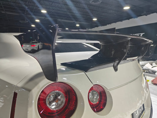 EPR TS Style Carbon Fiber Rear Spoiler Wing for Nissan GTR GT-R R35 2008-ON - Performance SpeedShop