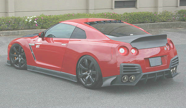 Nissan GTR R35 CBA DBA EBA 2008 2009 2010 2011 2012 2013 2014 2015 2016 2017 2018 2019 2020 2021 2022 2023 2024 with Aftermarket Parts - Vortex Generator Roof Spoiler Carbon Fiber / FRP from EPR USA