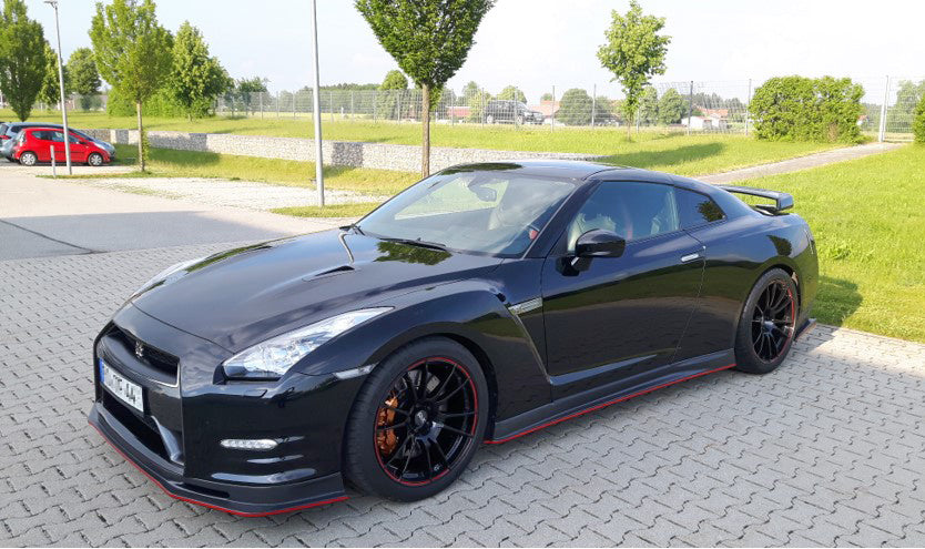 Nissan GTR R35 DBA 2012 2013 2014 2015 2016 with Aftermarket Parts - Front Lip Carbon Fiber / FRP from EPR USA