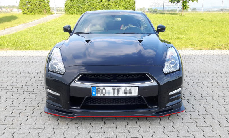 Nissan GTR R35 DBA 2012 2013 2014 2015 2016 with Aftermarket Parts - Front Lip Carbon Fiber / FRP from EPR USA