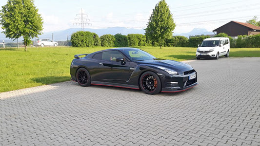 Nissan GTR R35 DBA 2012 2013 2014 2015 2016 with Aftermarket Parts - Front Lip Carbon Fiber / FRP from EPR USA