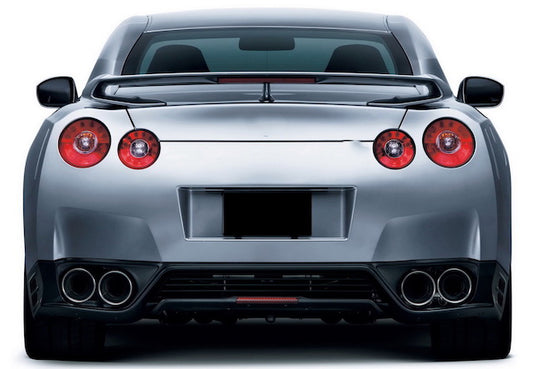 Nissan GTR R35 DBA 2012 2013 2014 2015 2016 with Aftermarket Parts - OEM Style Rear Lip Carbon Fiber / FRP from EPR USA